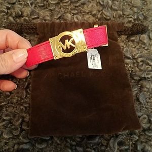 Michael Kors red buckle bracelet. NWT